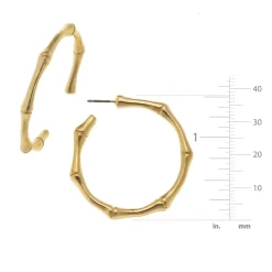 Bamboo Hoops|Susan Shaw Discount