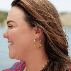 Bamboo Hoops|Susan Shaw Discount