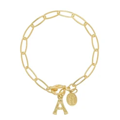 Bamboo Initial Bracelet|Susan Shaw