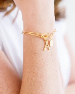 Bamboo Initial Bracelet|Susan Shaw