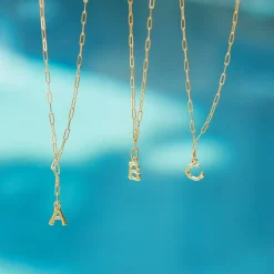 Bamboo Initial Necklace|Susan Shaw Discount
