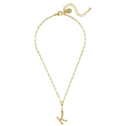 Bamboo Initial Necklace|Susan Shaw Discount
