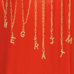 Bamboo Initial Necklace|Susan Shaw Discount
