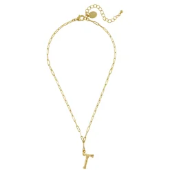 Bamboo Initial Necklace|Susan Shaw Discount