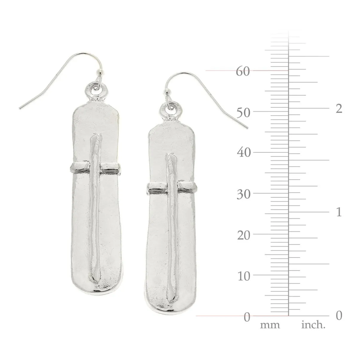 Bar Cross Earrings|Susan Shaw