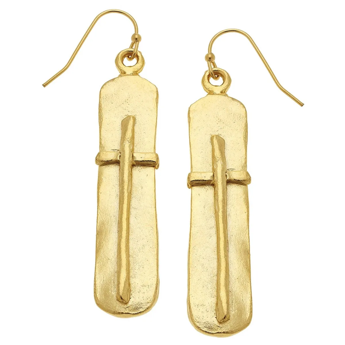 Bar Cross Earrings|Susan Shaw