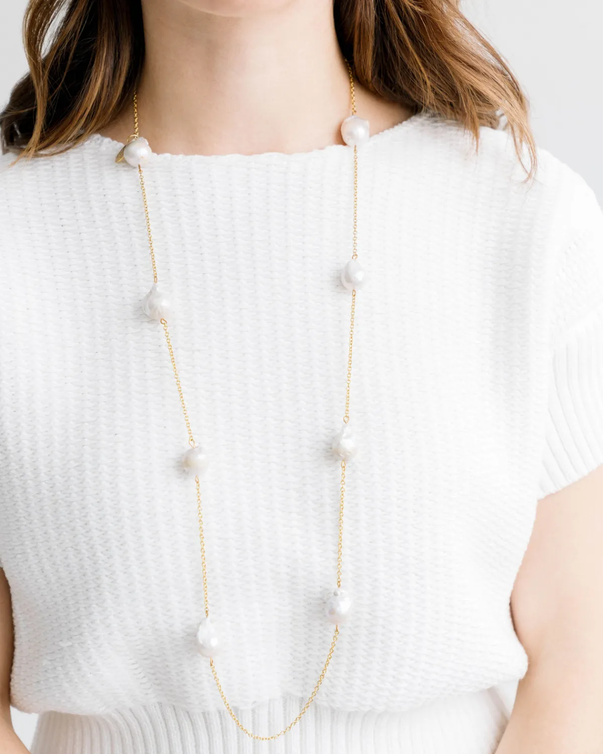 Baroque Pearl Layering Necklace|Susan Shaw Online