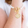 Bee Intaglio Pearl Bracelet|Susan Shaw Discount