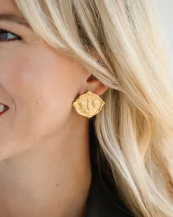 Bee Intaglio Studs|Susan Shaw New