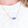 Blue & White Allie Spool Necklace|Susan Shaw Outlet