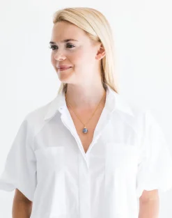 Blue & White Dainty Necklace|Susan Shaw Sale