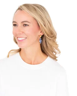 Blue & White Ginger Jar Drop Earrings|Susan Shaw Hot