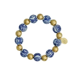 Blue & White Gold Bracelet|Susan Shaw Sale