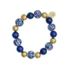 Blue & White Lapis Gold Bracelet|Susan Shaw Sale