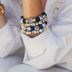 Blue & White Mini Margaret Bracelet|Susan Shaw Hot