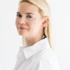 Blue & White Threader Earrings|Susan Shaw Outlet