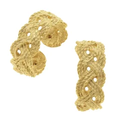 Braided Hoops|Susan Shaw New