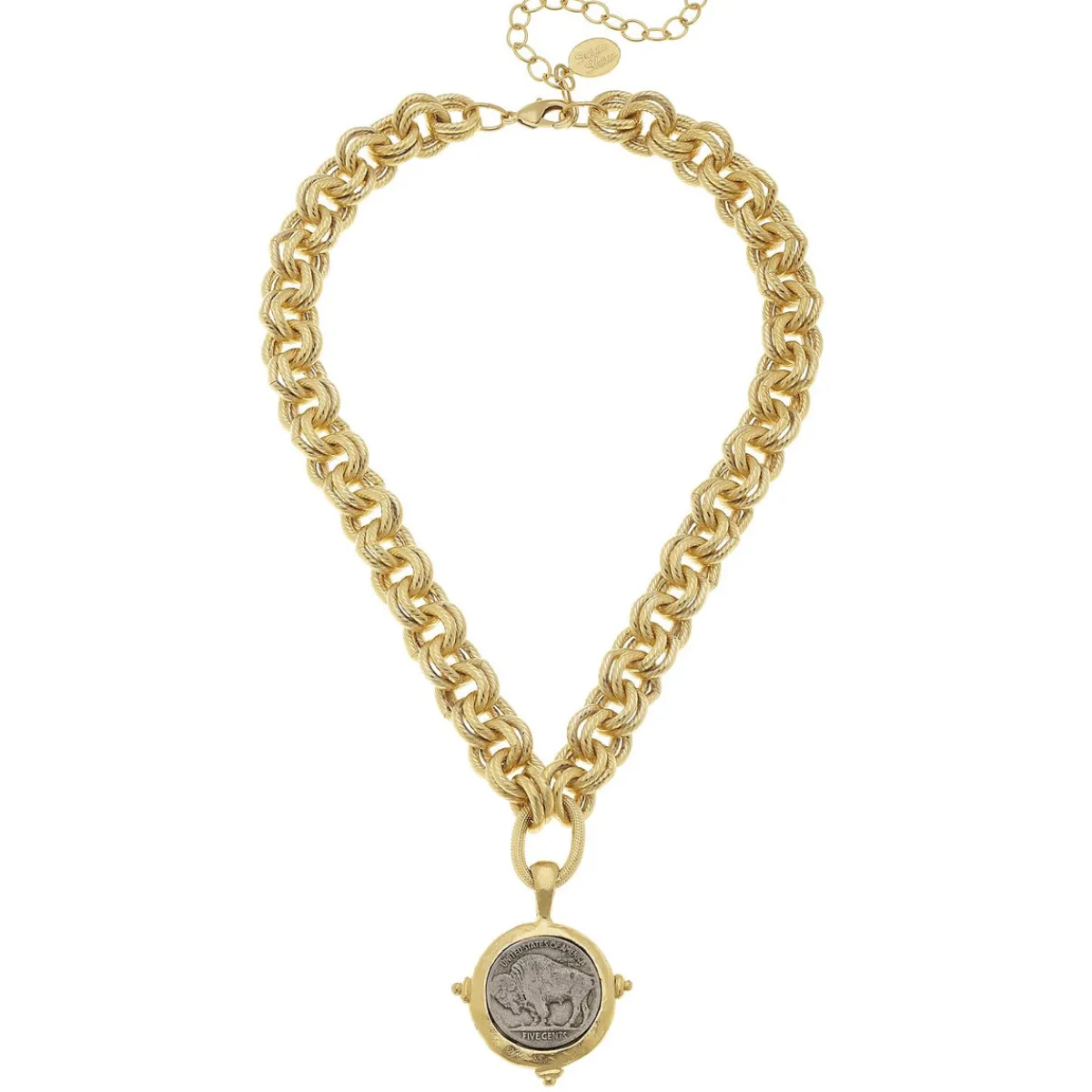 Buffalo Coin Necklace|Susan Shaw Best