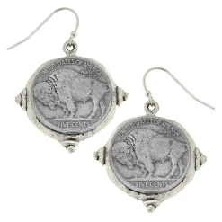 Buffalo Nickel Earrings|Susan Shaw