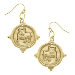 Bulldog Earrings|Susan Shaw Best