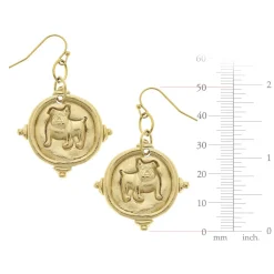 Bulldog Earrings|Susan Shaw Best