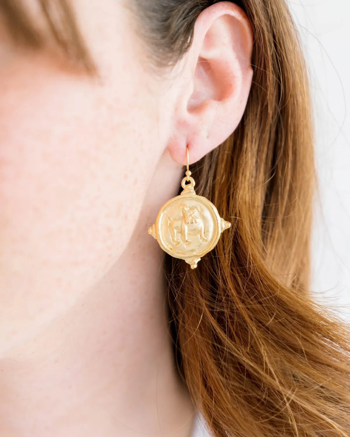 Bulldog Earrings|Susan Shaw Best