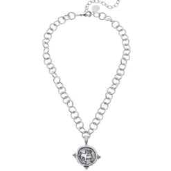 Bulldog Intaglio Necklace|Susan Shaw Best