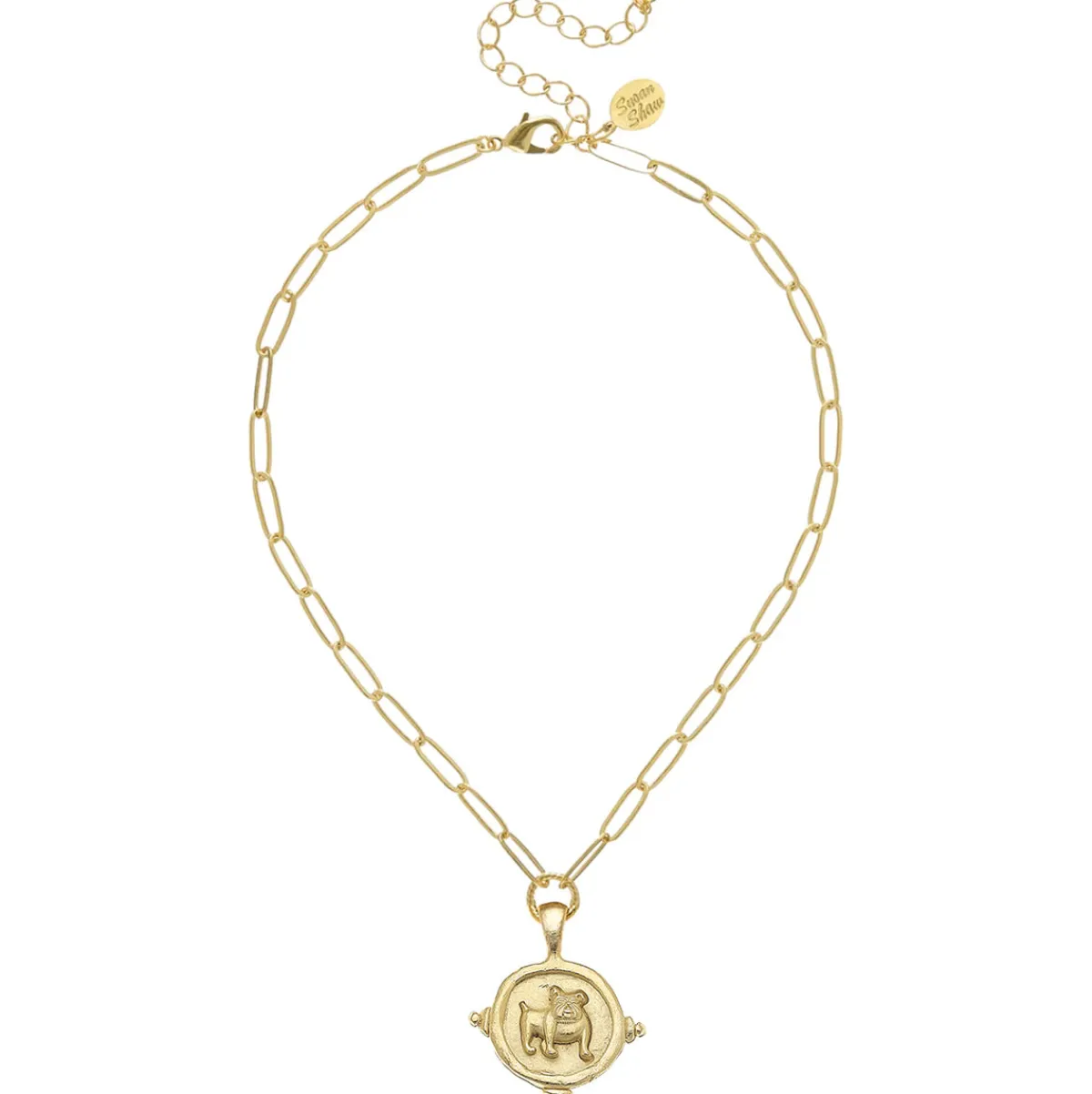 Bulldog Paperclip Necklace|Susan Shaw Sale