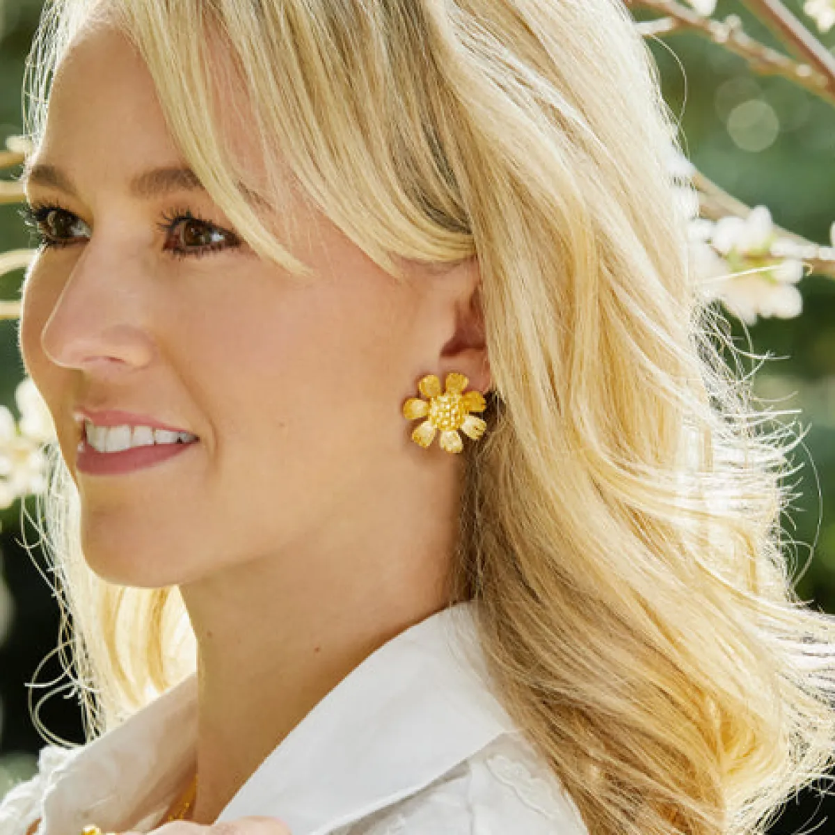 Buttercup Studs|Susan Shaw Discount