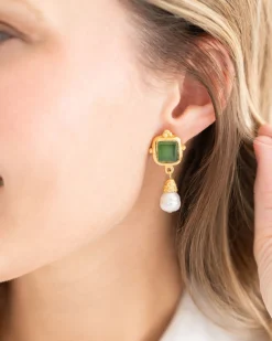 Charlotte Pearl Drop Earrings|Susan Shaw Clearance