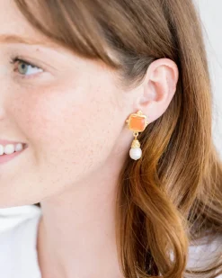 Charlotte Pearl Drop Earrings|Susan Shaw Clearance