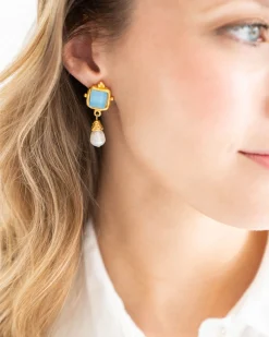 Charlotte Pearl Drop Earrings|Susan Shaw Clearance