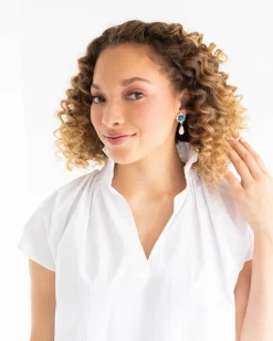 Charlotte Pearl Drop Earrings|Susan Shaw Clearance