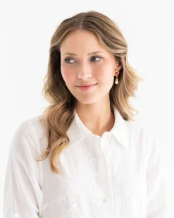 Charlotte Pearl Drop Earrings|Susan Shaw Clearance