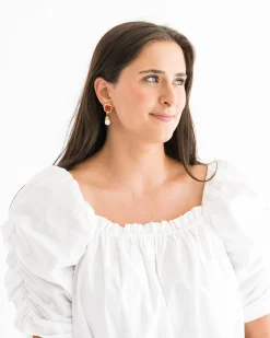 Charlotte Pearl Drop Earrings|Susan Shaw Clearance