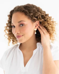 Charlotte Pearl Drop Earrings|Susan Shaw Clearance