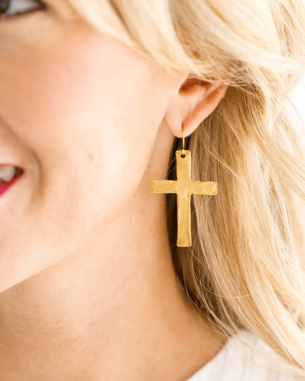 Classic Cross Earrings|Susan Shaw New