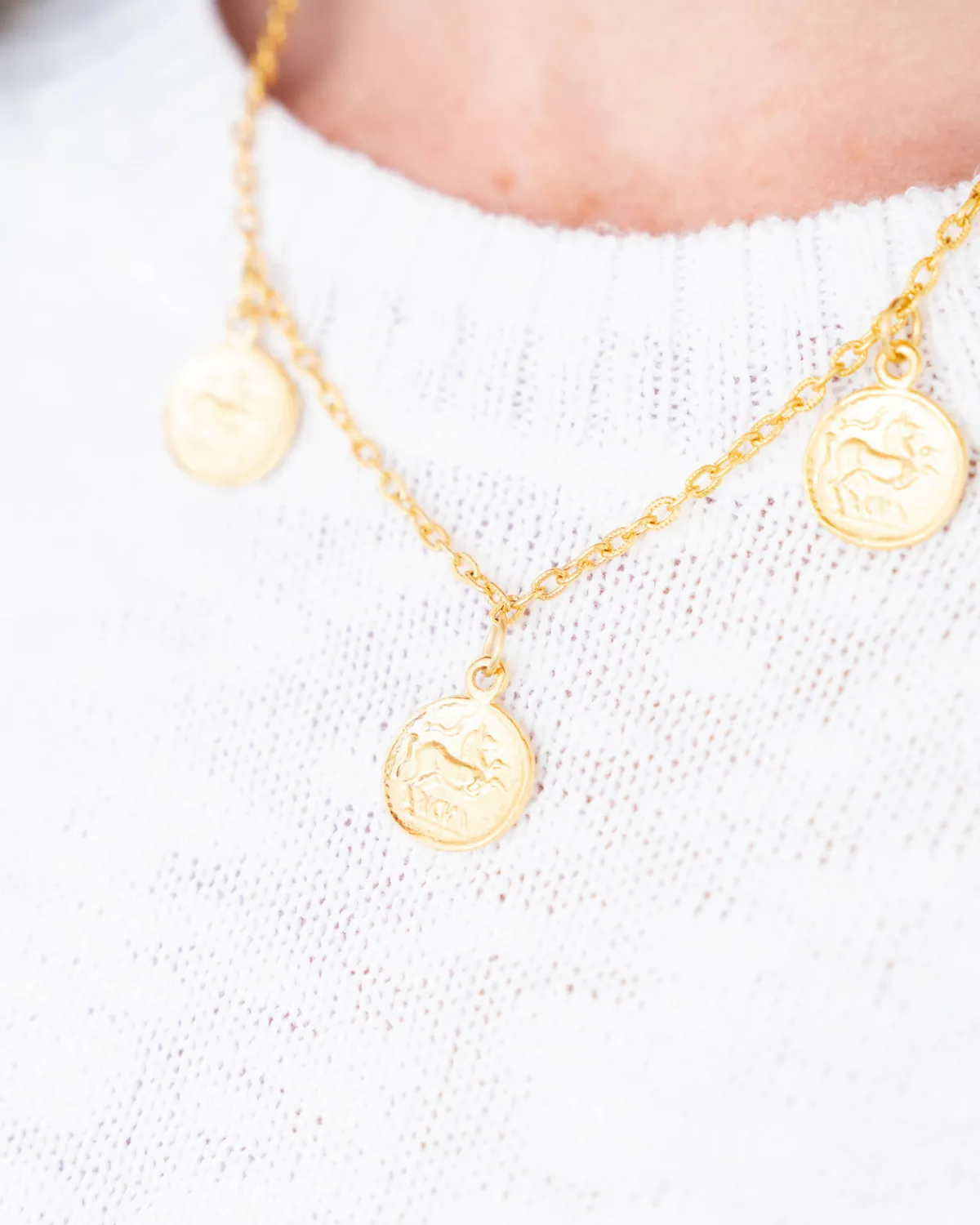 Coin Drop Necklace|Susan Shaw New