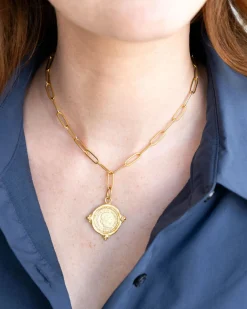 Coin Paperclip Necklace|Susan Shaw