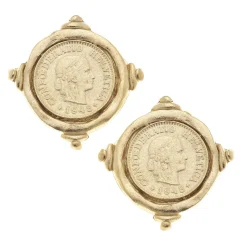 Coin Studs|Susan Shaw Sale