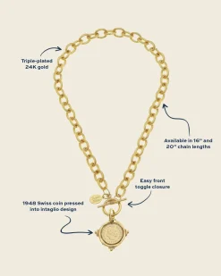 Coin Toggle Necklace|Susan Shaw Sale