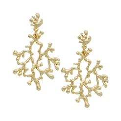 Coral Branch Earrings|Susan Shaw Hot