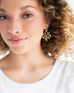 Coral Branch Earrings|Susan Shaw Hot
