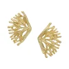 Coral Fan Studs|Susan Shaw New