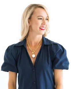 Cotton Pearl Toggle Necklace|Susan Shaw New