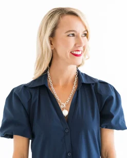 Cotton Pearl Toggle Necklace|Susan Shaw New