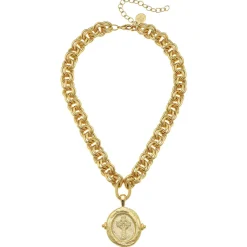 Cross Intaglio Necklace|Susan Shaw Hot