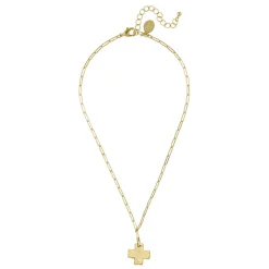 Cross Paperclip Necklace|Susan Shaw Clearance