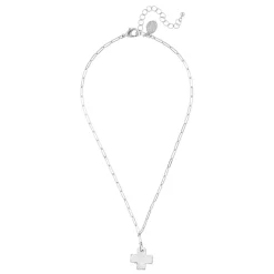 Cross Paperclip Necklace|Susan Shaw Clearance