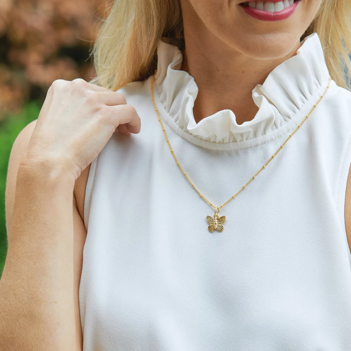 Dainty Butterfly Necklace|Susan Shaw